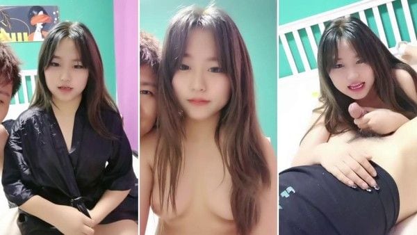 ②微胖妹子全程露脸，小骚货口交大鸡巴，让小哥压在身下无套抽插快干哭了内射